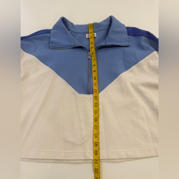 The Drop Colorblock Half-Zip Cropped Pullover XL - Picture 7 of 7